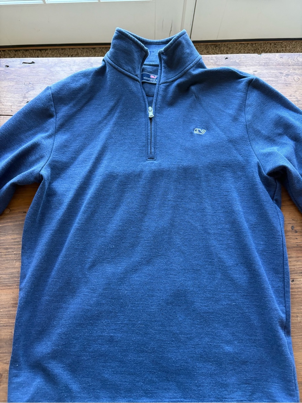 Vineyard Vines Men's Dark Blue Half-Zip Sweater